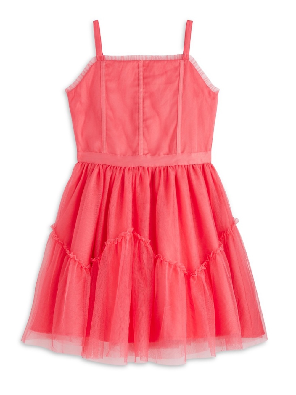 BCBGirls Coral Tulle Party Dress